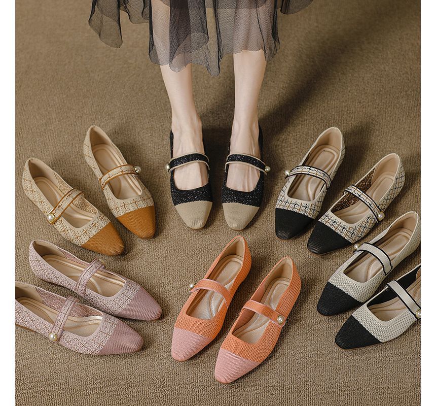 Jane Mary Shoes Toe Cap