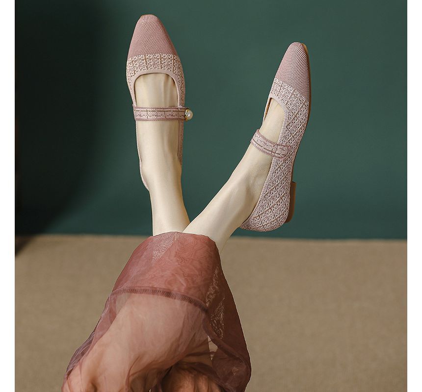 Jane Mary Shoes Toe Cap