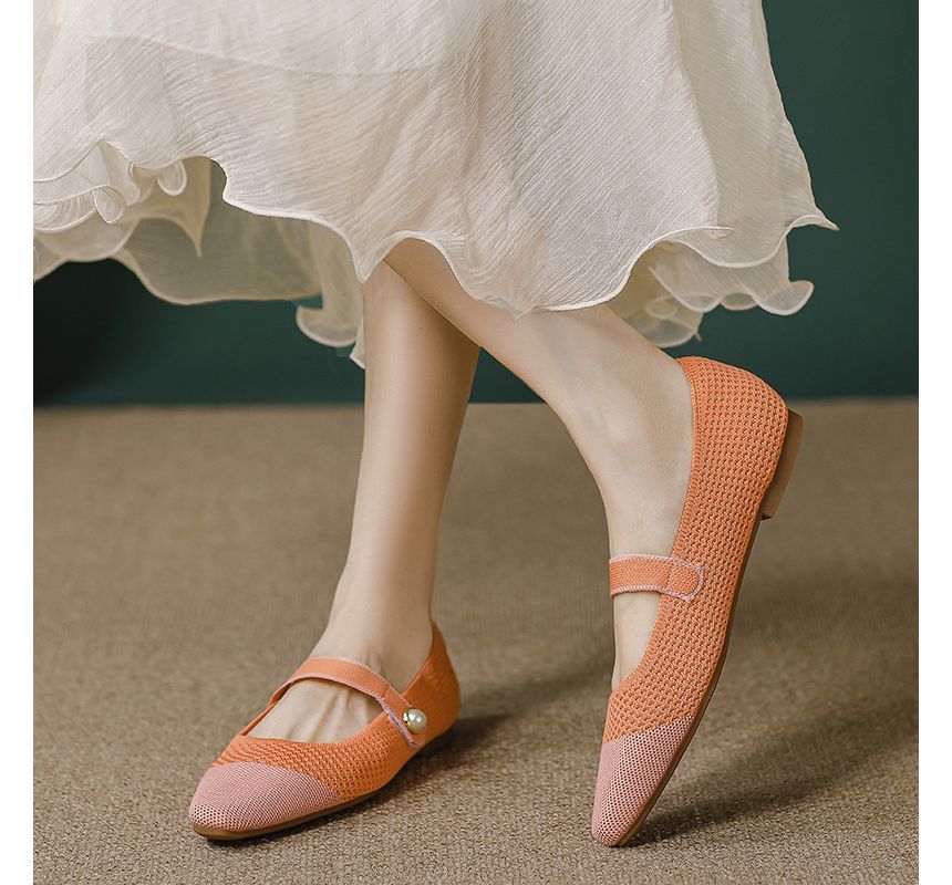 Jane Mary Shoes Toe Cap