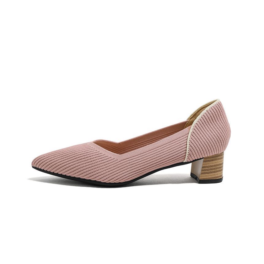 Pointed Flats Ribbed