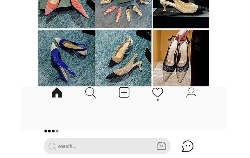 Pointed Slingback Sandals Heel Kitten