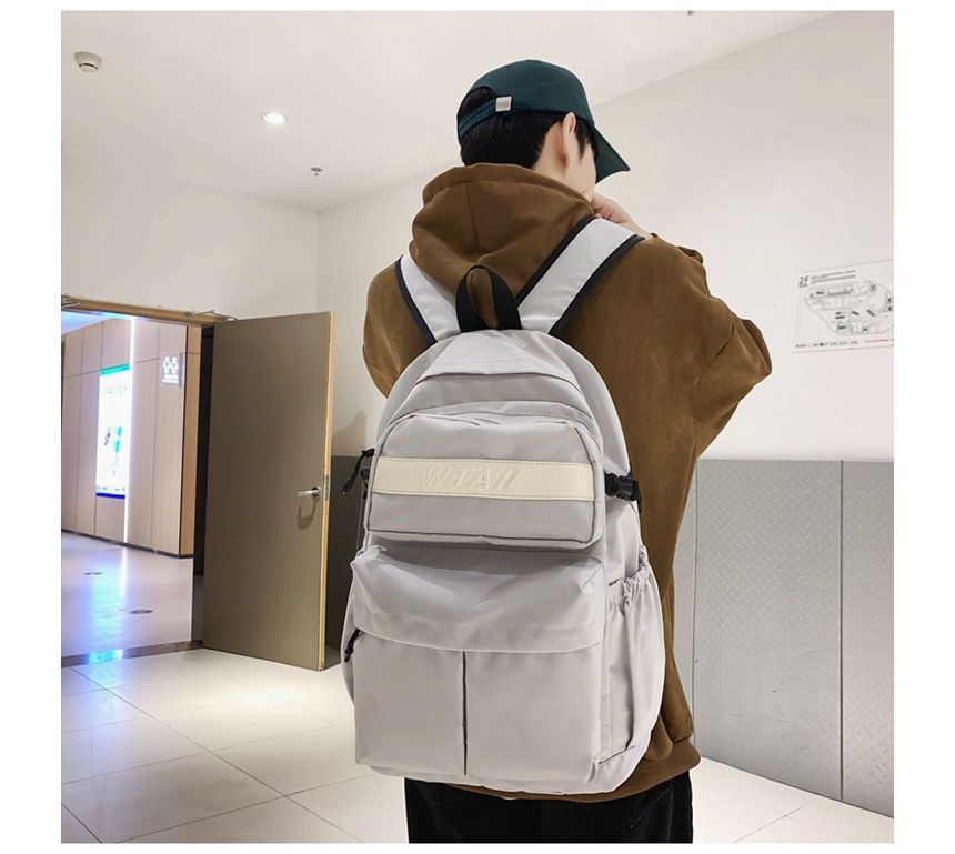 Buckle Nylon Backpack