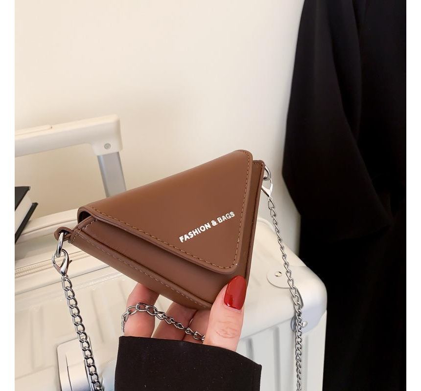 Strap Bag Triangle Chain Crossbody