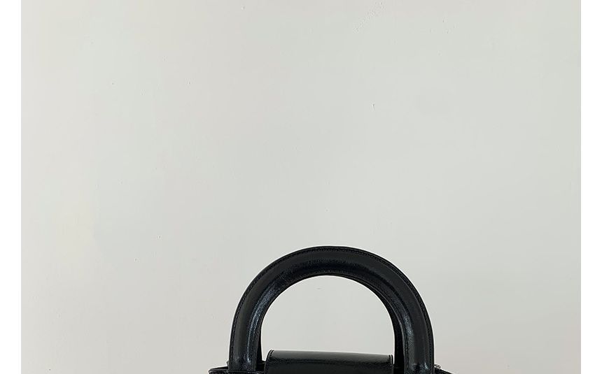 Heart Lock Handbag Leather Faux