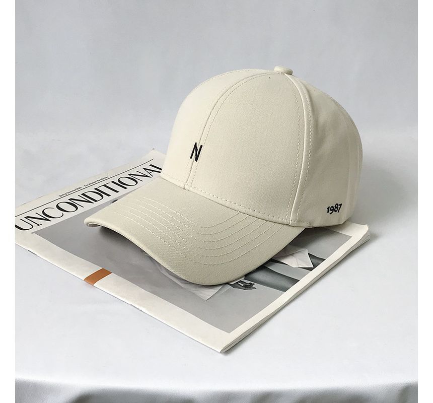 Baseball Cap Embroidered Lettering