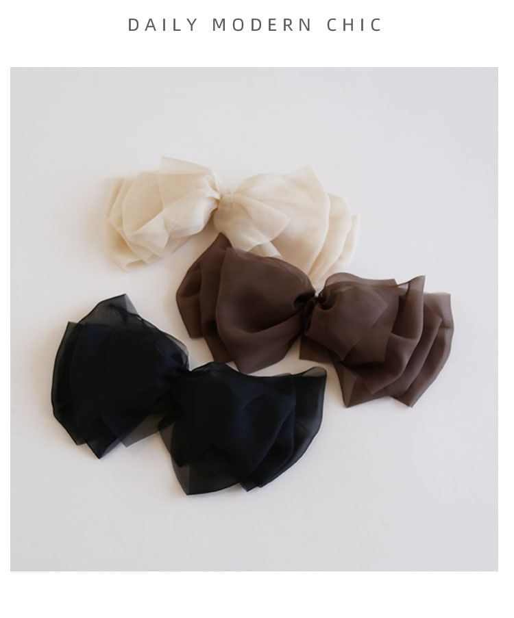 Plain Mesh Hair Clip