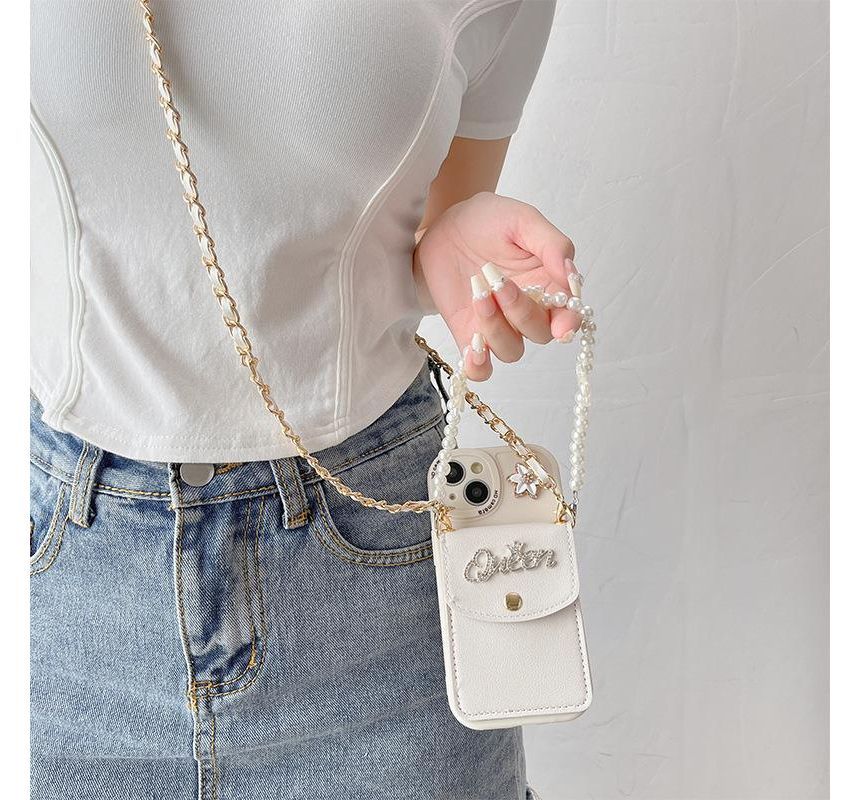 Coin Strap Purse Phone Case Butterfly