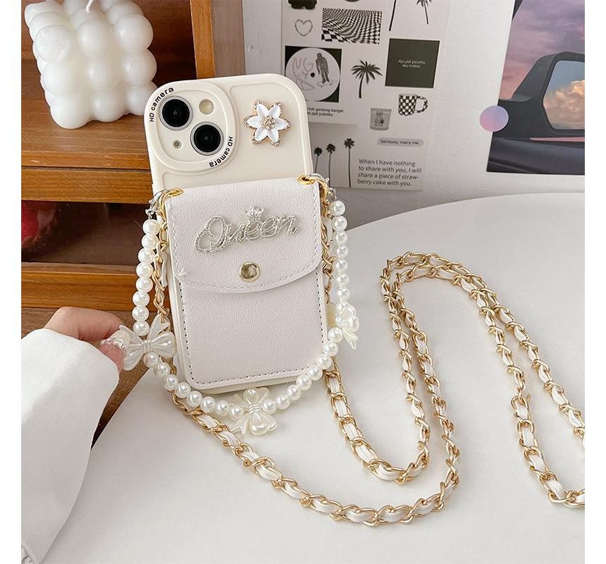 Coin Strap Purse Phone Case Butterfly