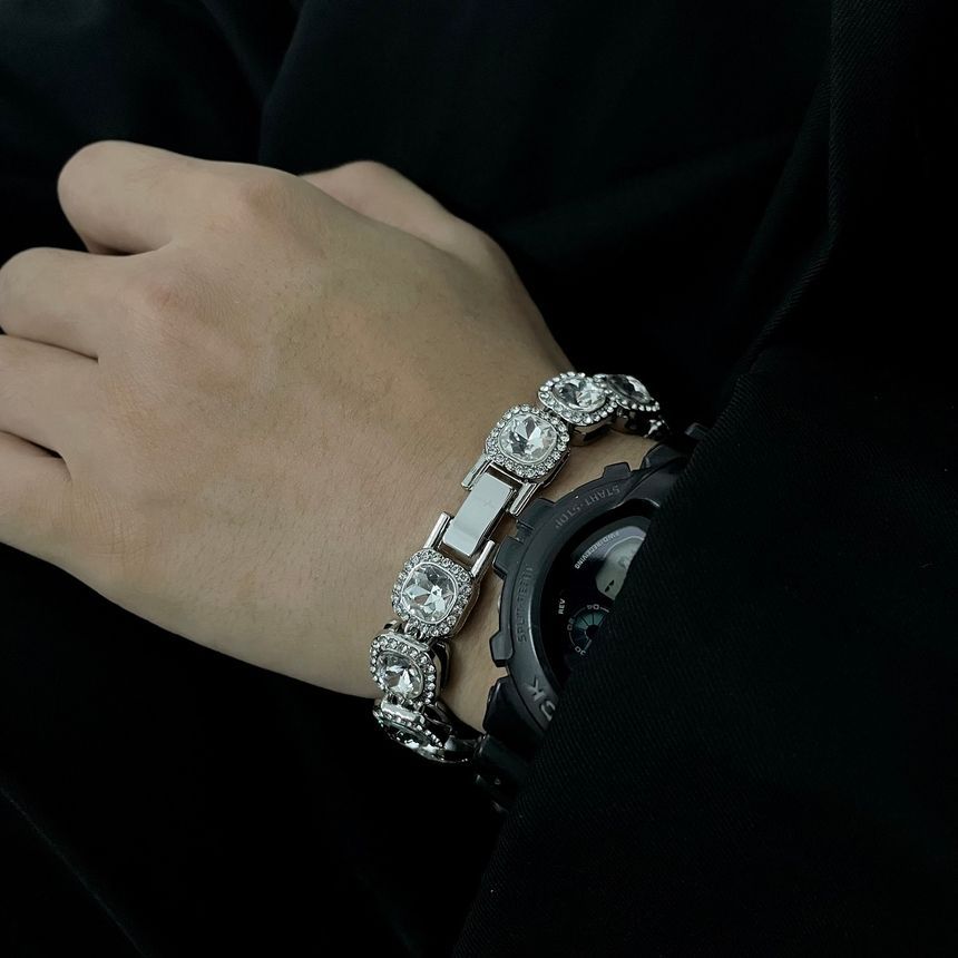 Square Rhinestone Bracelet (Various Designs)