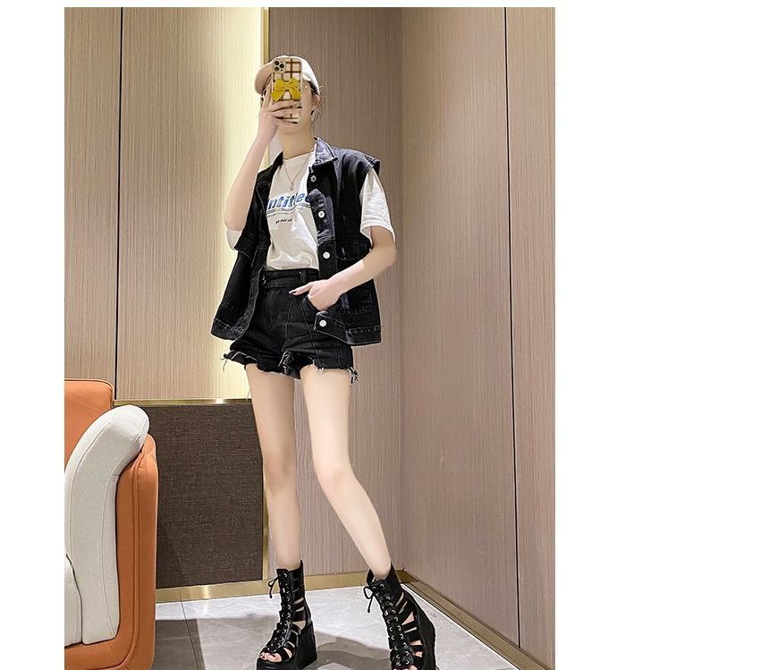 Heel Lace-Up Wedge Sandals Platform Gladiator