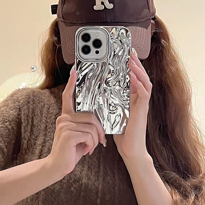 Textured Metallic Case Phone