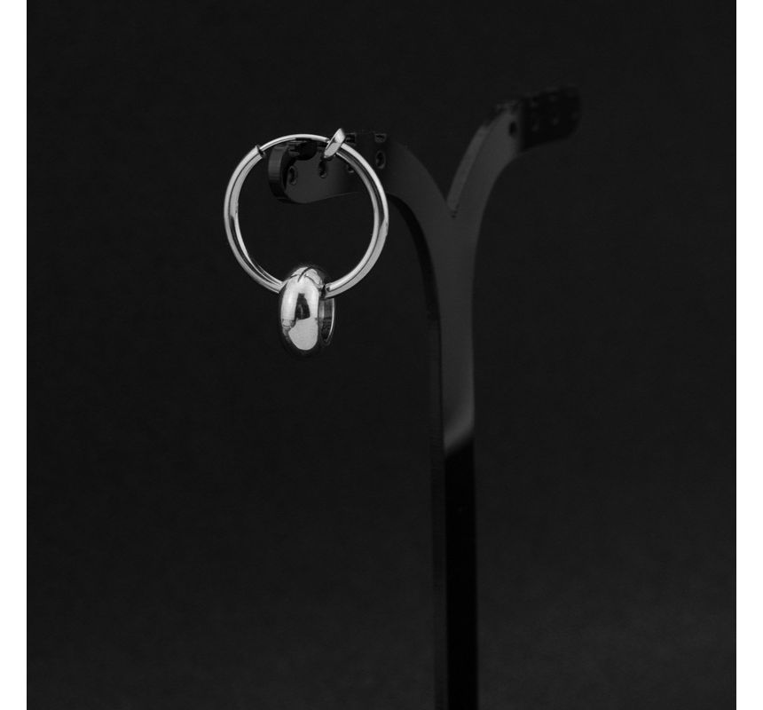 Polished Stainless Steel Hoop Earring (various designs)