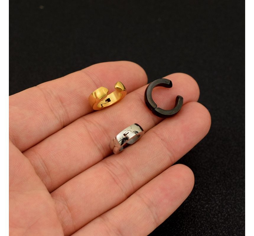 Polished Stainless Steel Cuff Earring