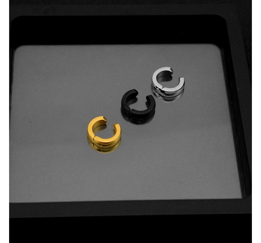 Polished Stainless Steel Cuff Earring