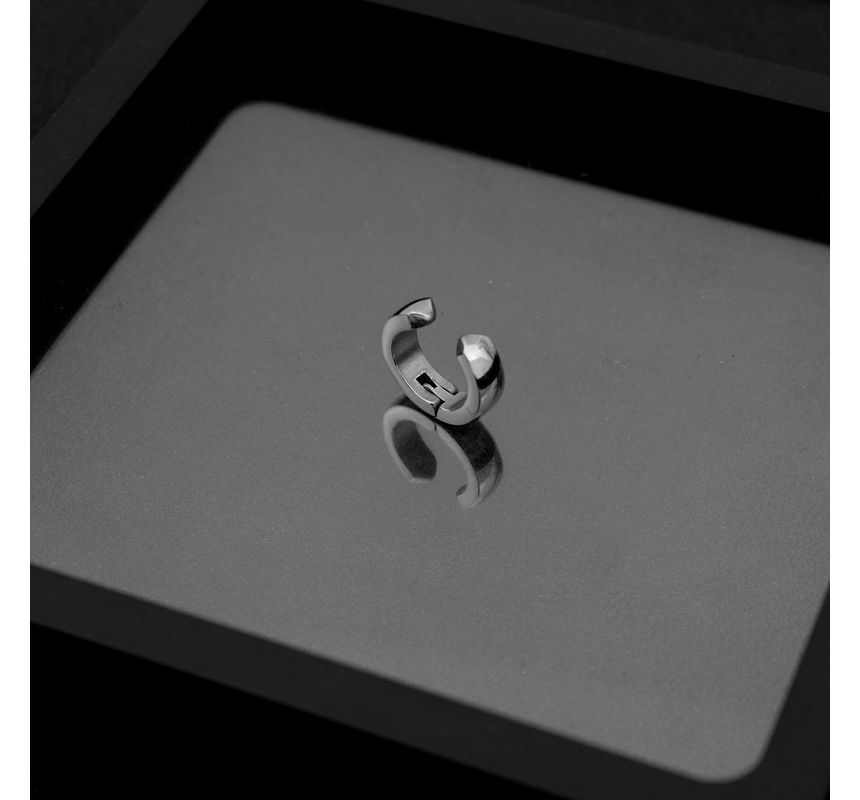 Polished Stainless Steel Cuff Earring