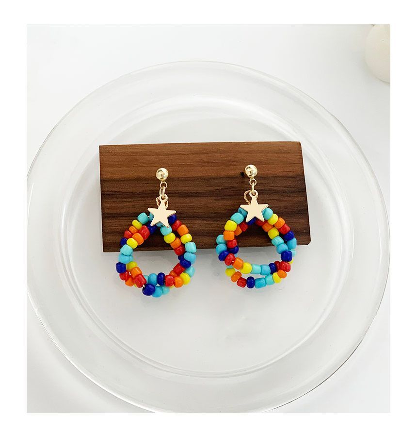 Bead Dangle Alloy Earring