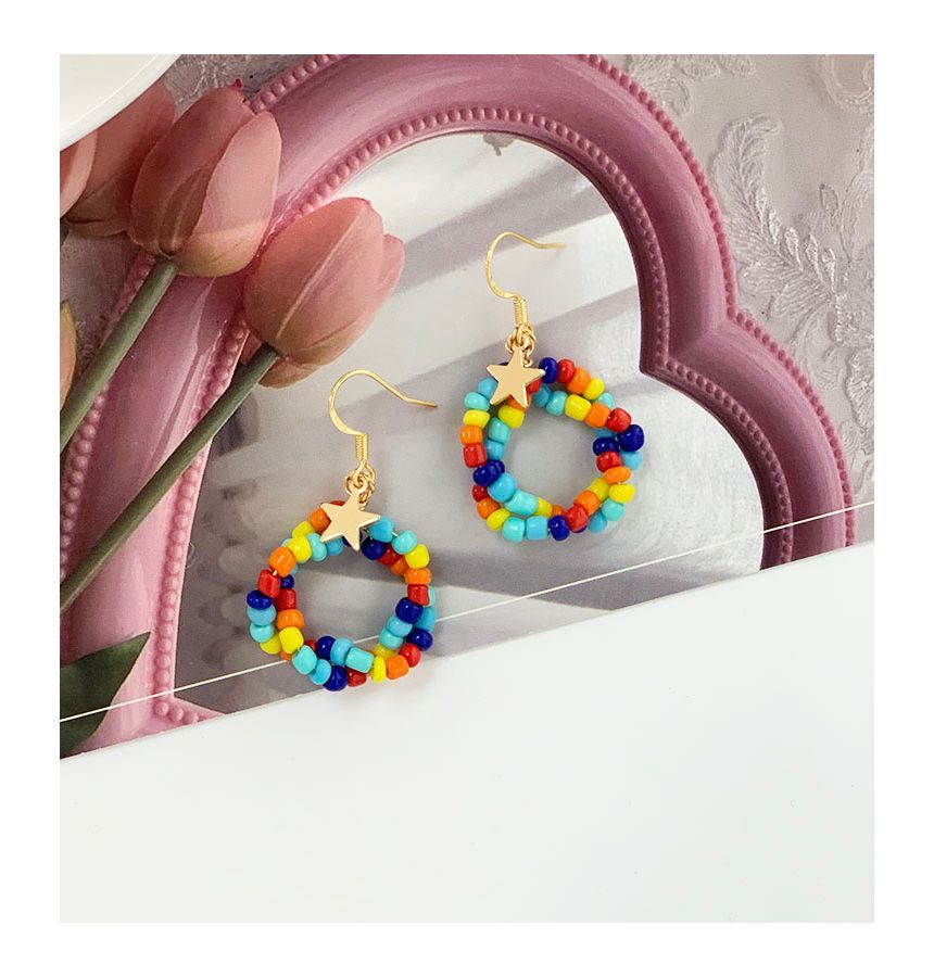 Bead Dangle Alloy Earring