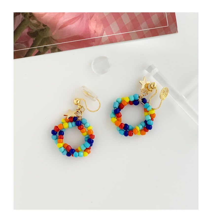 Bead Dangle Alloy Earring