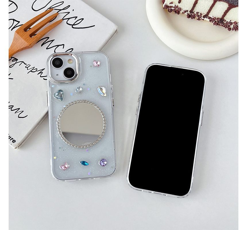 Case Mirrored Embellished Phone