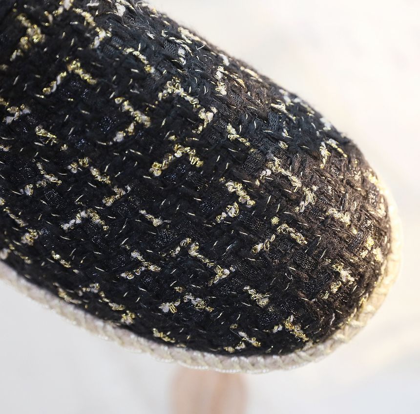 Espadrille Slip-Ons Plaid