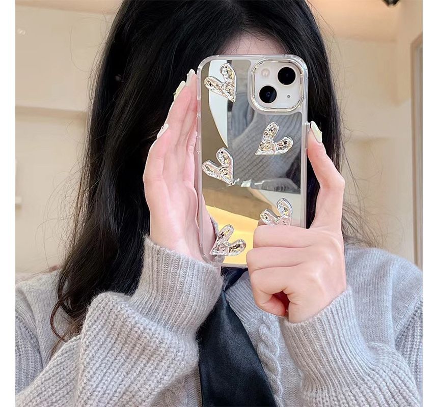 Heart Phone Mirrored Case