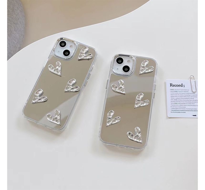 Heart Phone Mirrored Case