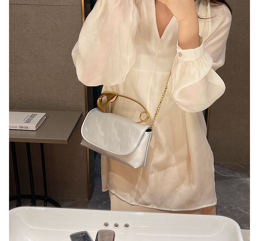 Bag Handle Crossbody Pin Safety Flap