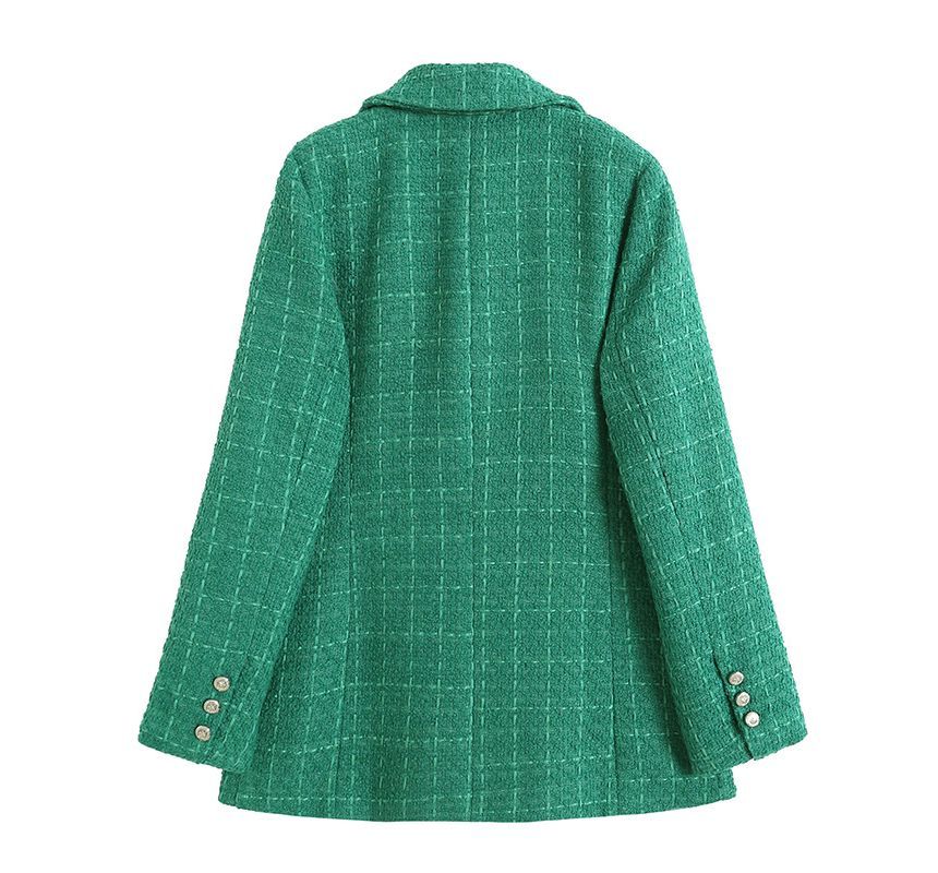 Tweed Double-Breasted Blazer