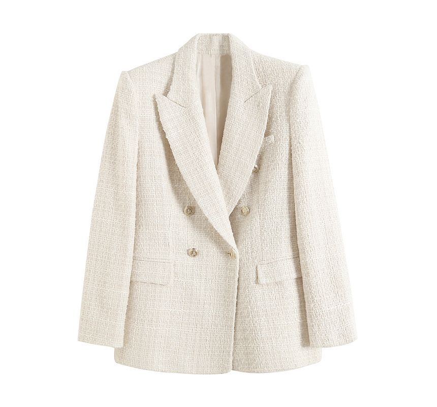 Tweed Double-Breasted Blazer