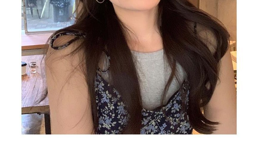 Button Washed Denim Beret