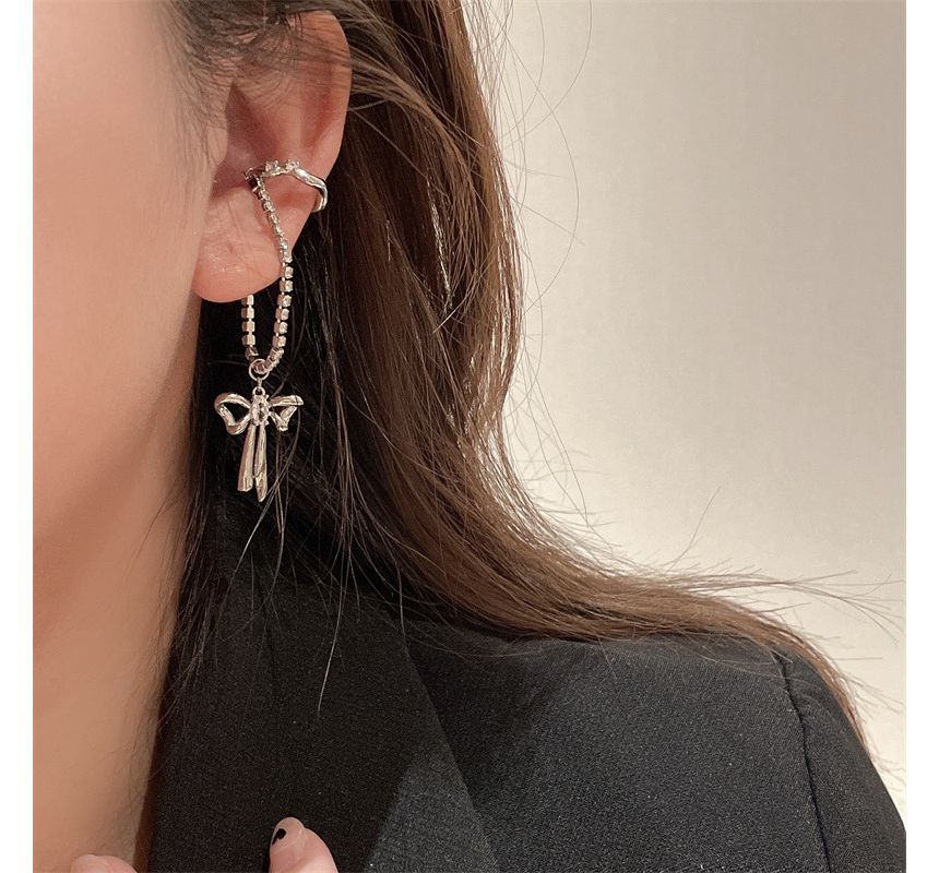 Cuff Ear Rhinestone Bow
