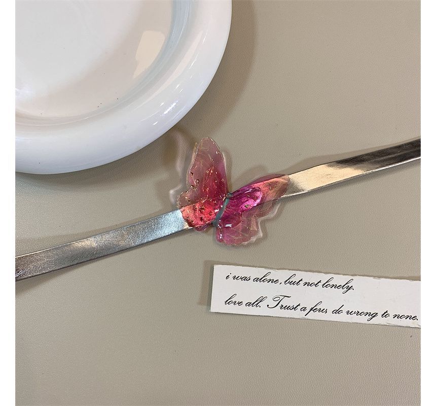 Butterfly Choker Leather Faux