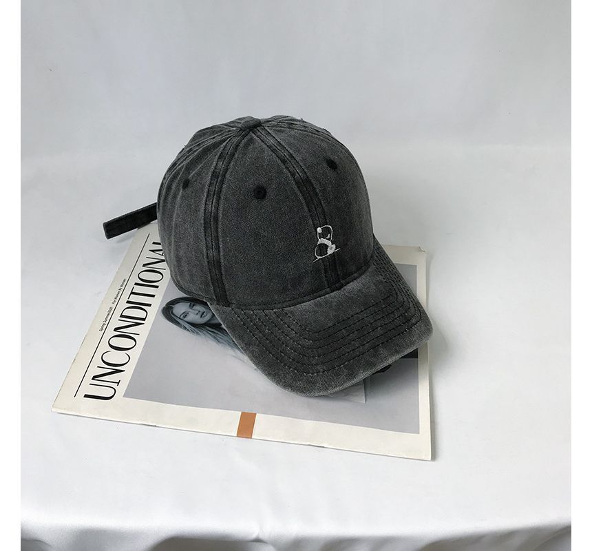 Panda Embroidered Cap Baseball