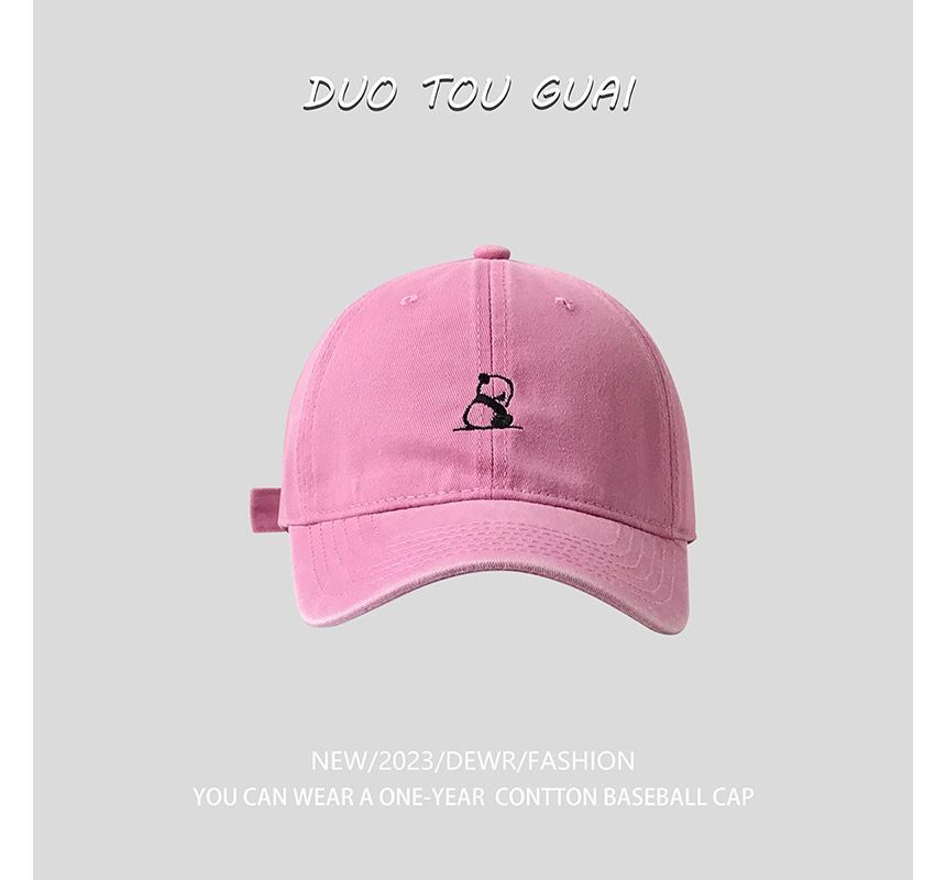Panda Embroidered Cap Baseball