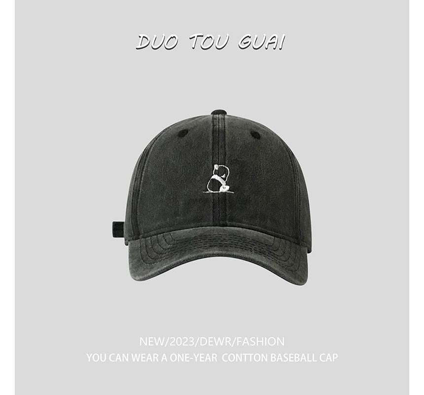 Panda Embroidered Cap Baseball