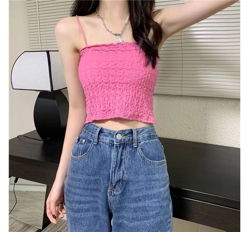 Ruched Top Cami Cropped