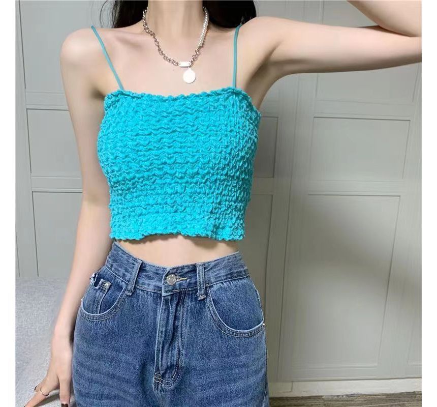 Ruched Top Cami Cropped