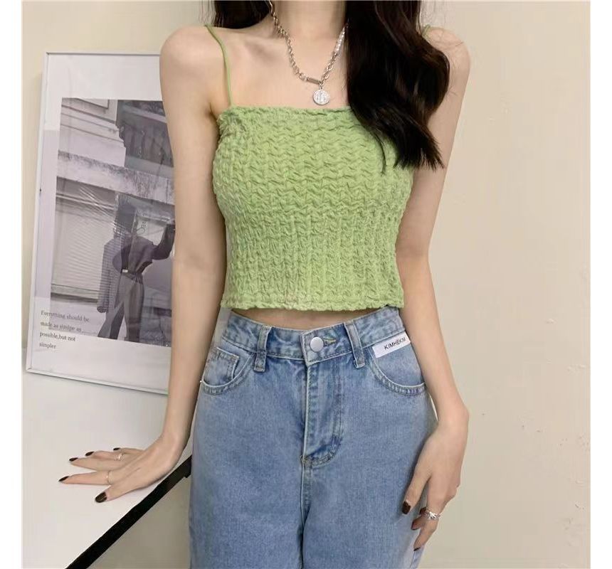 Ruched Top Cami Cropped