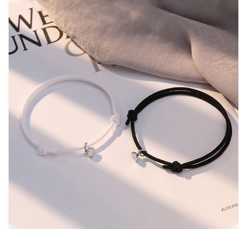 Couple Matching Magnetic Cord Bracelet