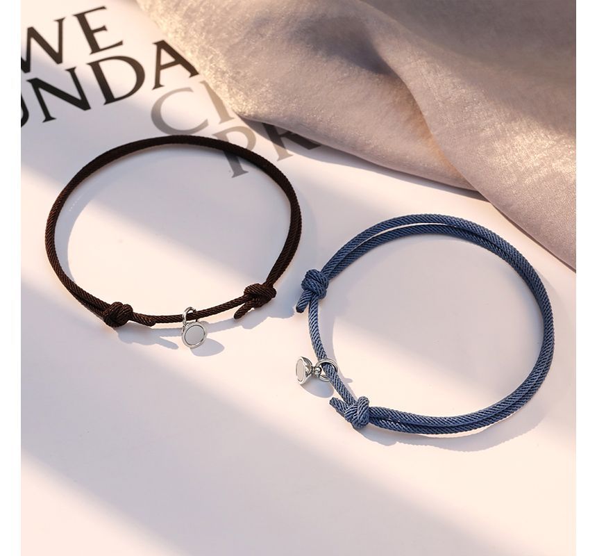 Couple Matching Magnetic Cord Bracelet