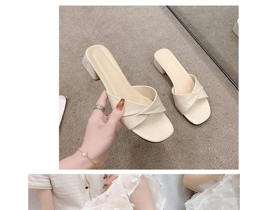 Heel Slide Sandals Chunky Knot