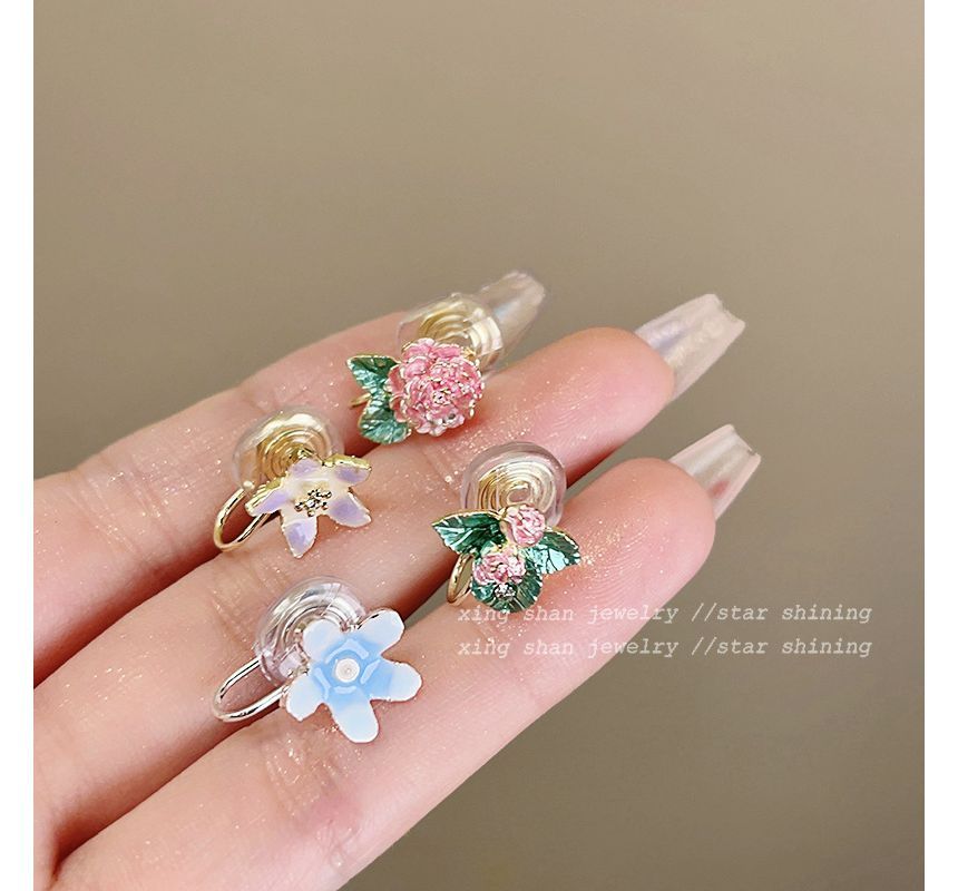 Alloy Earring 4: Set (Various of Designs) Floral