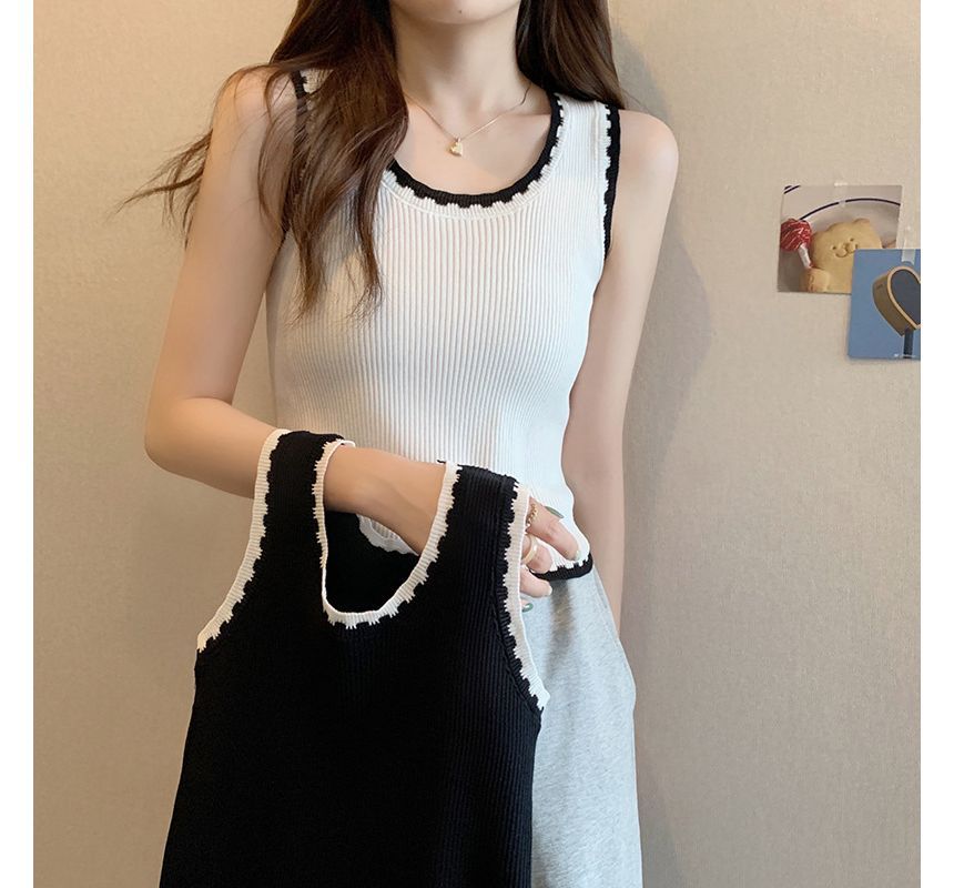 Contrast Tank Top Trim