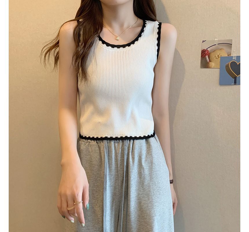 Contrast Tank Top Trim