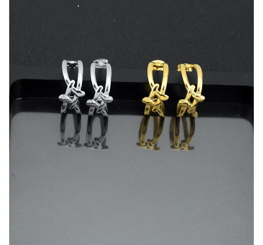 Layered Open Hoop Earring