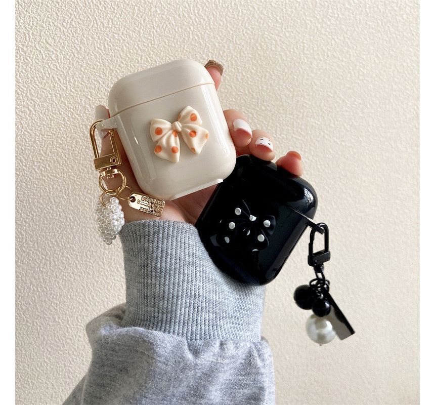 Bow Case / Faux Pro Earphone AirPods Pearl Skin