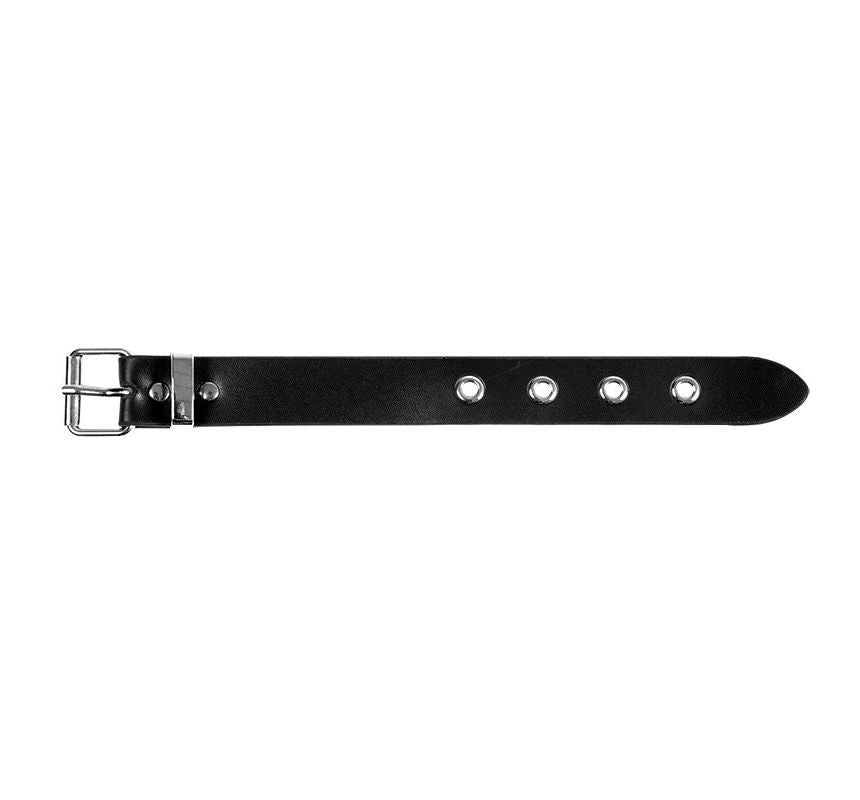 Faux Leather Buckled Bracelet