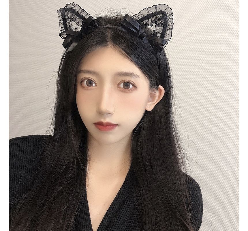 Lace Cat Headband Ear