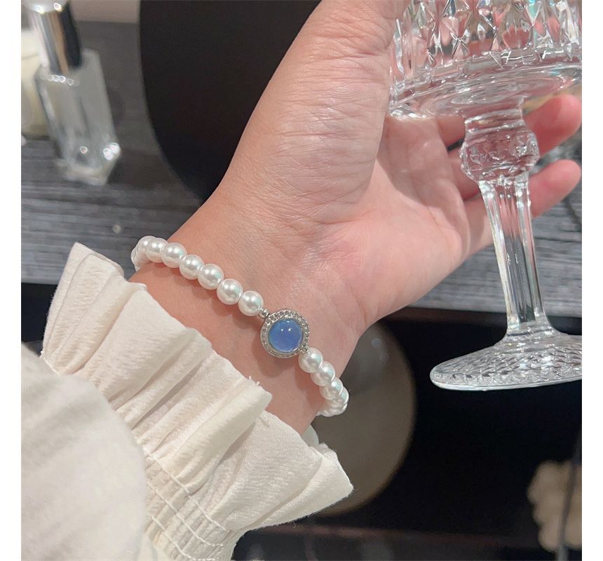 Bracelet Faux Pearl Gemstone