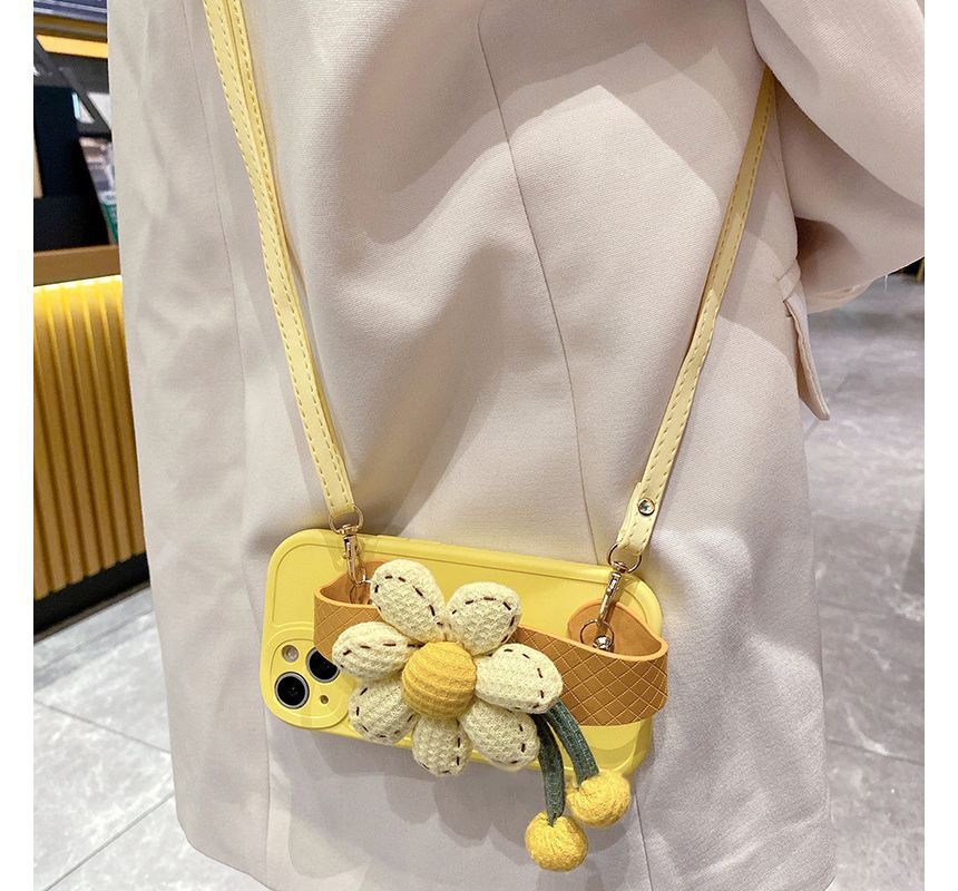 Strap Phone Floral Case